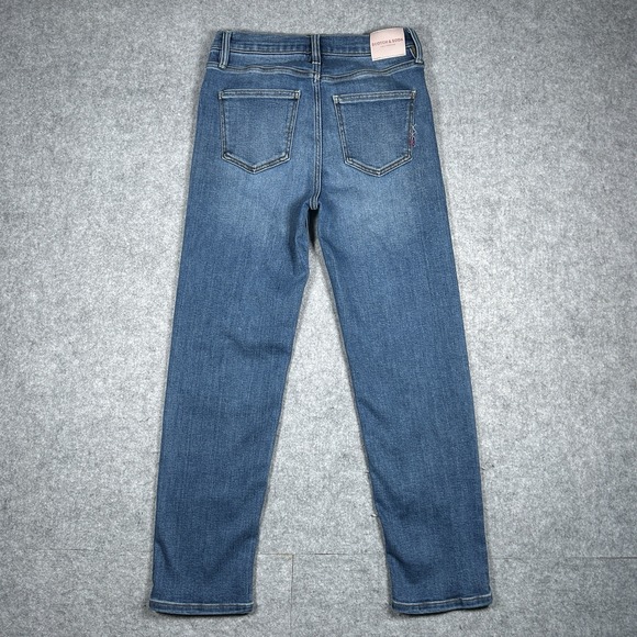 Scotch Soda Denim Jeans Womens Size 4 28x27 Blue Straight Slim High Rise Stretch - Picture 11 of 16